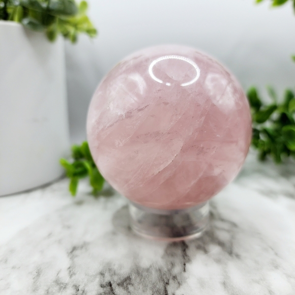 Rose Quartz Sphere Brazil - Picture 1 of 4